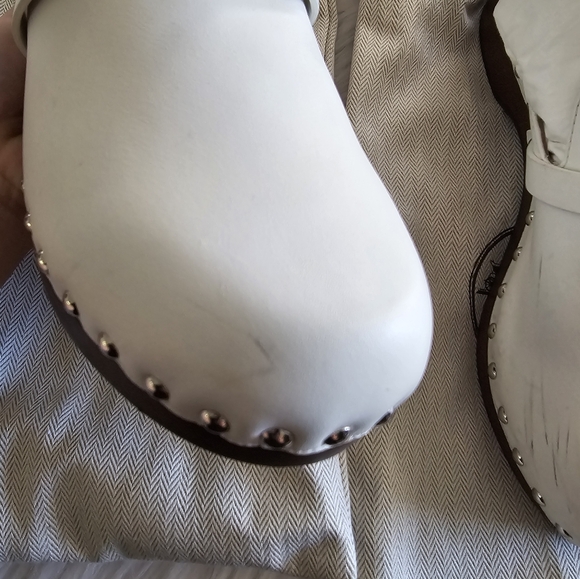 Hermes Carlotta Mule. Authentic!! White Size 38 - Picture 9 of 10